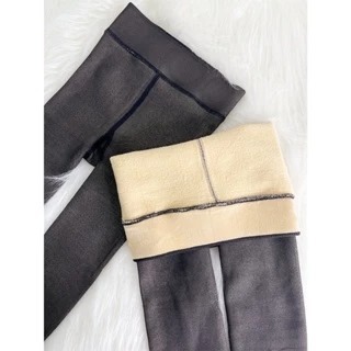 Meia Calça Térmica Forrada Peluciada Translúcida de Lã Infantil Super Elástica Slim P/M/G