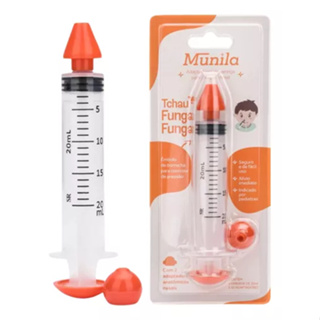 Seringa Lavagem Nasal 2 Adaptador Bebê Infantil  laranja 20ml Munila 1und em Oferta na Shopee