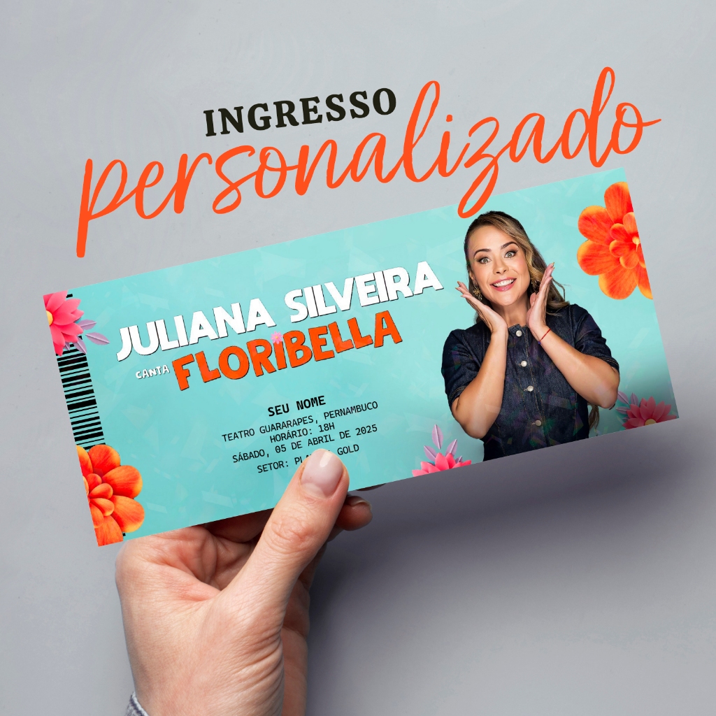 Item colecionável personalizado -  Juliana Silveira canta Floribella