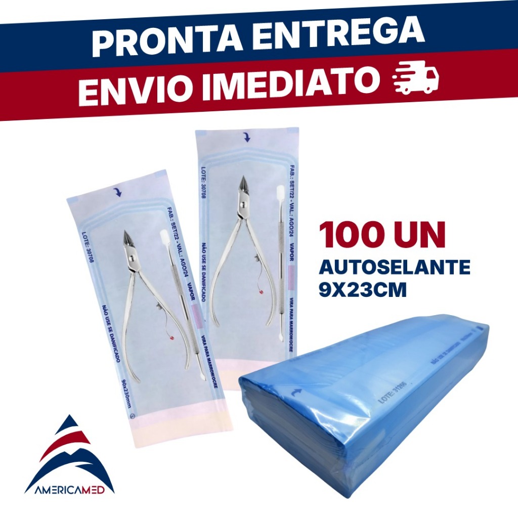 Envelope Autosselante 90x230mm p/ Esterilização Autoclave – 100 Unidades em Oferta na Shopee