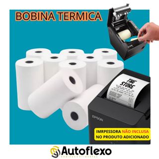 Kit Bobina 80x30 Branca Fácil Instalação Original Impressora Térmica Promoção em Oferta na Shopee