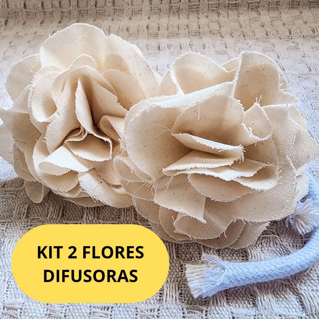 Kit 2 Flor de Algodao Cordao para Difusor e Aromatizador de Ambiente Decoração Rustica Estilo Boho em Oferta na Shopee