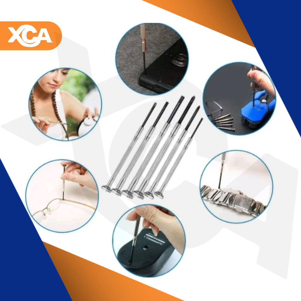 Chave Precisão Jogo 6 Chaves Fenda Phillips Celular Relogio Oculos Consertar Reparo Mini Kit em Oferta na Shopee