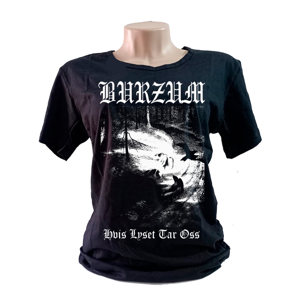 Camiseta babylook feminina Burzum Hvis Lyset Tar Oss black metal