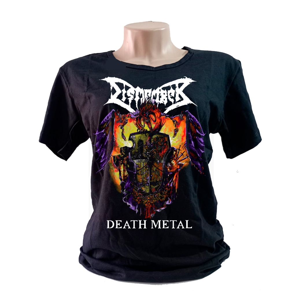 Camiseta babylook feminina Dismember Death Metal