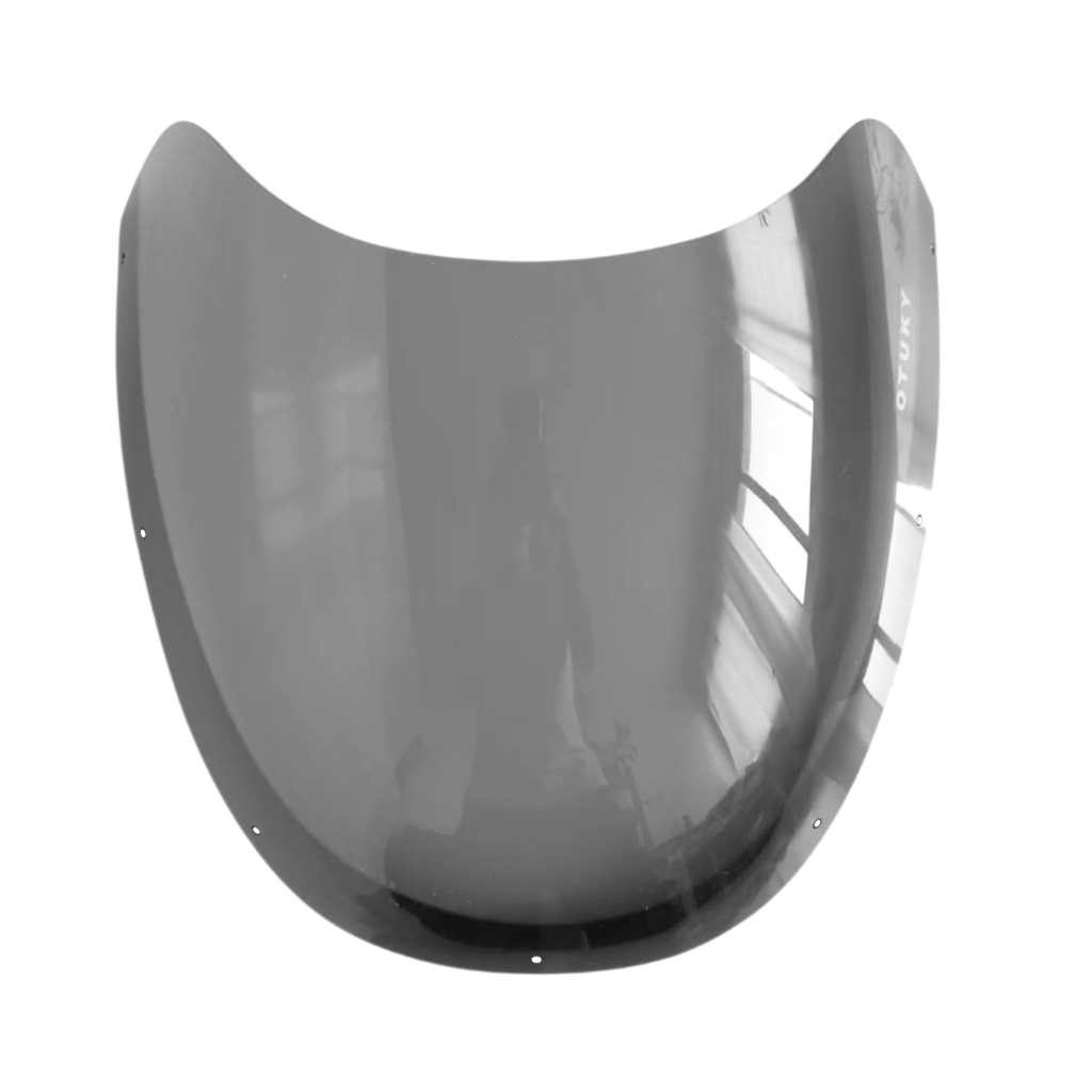 Bolha Parabrisa Rd 350 7 Furos Cristal Fumê Preto Vermelho Roxo Com Faixa - Otuky Bolhas