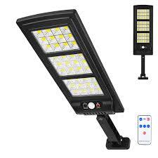 Luminária Led 300W 180cob Solar Refletore Poste Rua Sensor Controle