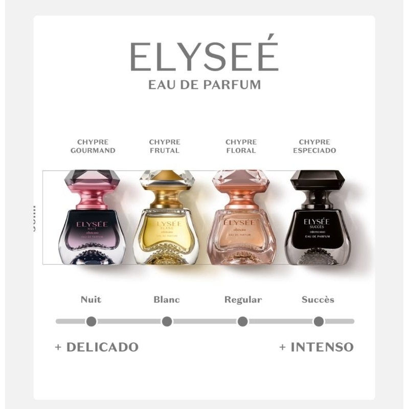 Elysée Nuit EAU de Parfun Colônia Desodorante 50 ml.