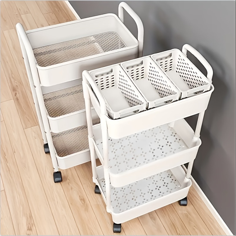 prateleira móvel de 3 ou 4 camadas, que pode ser colocada no quarto, cozinha, sala, escrit...