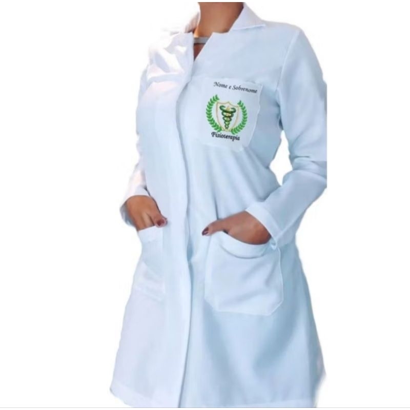 JALECO BORDADO COM SUA PROFISSÃO