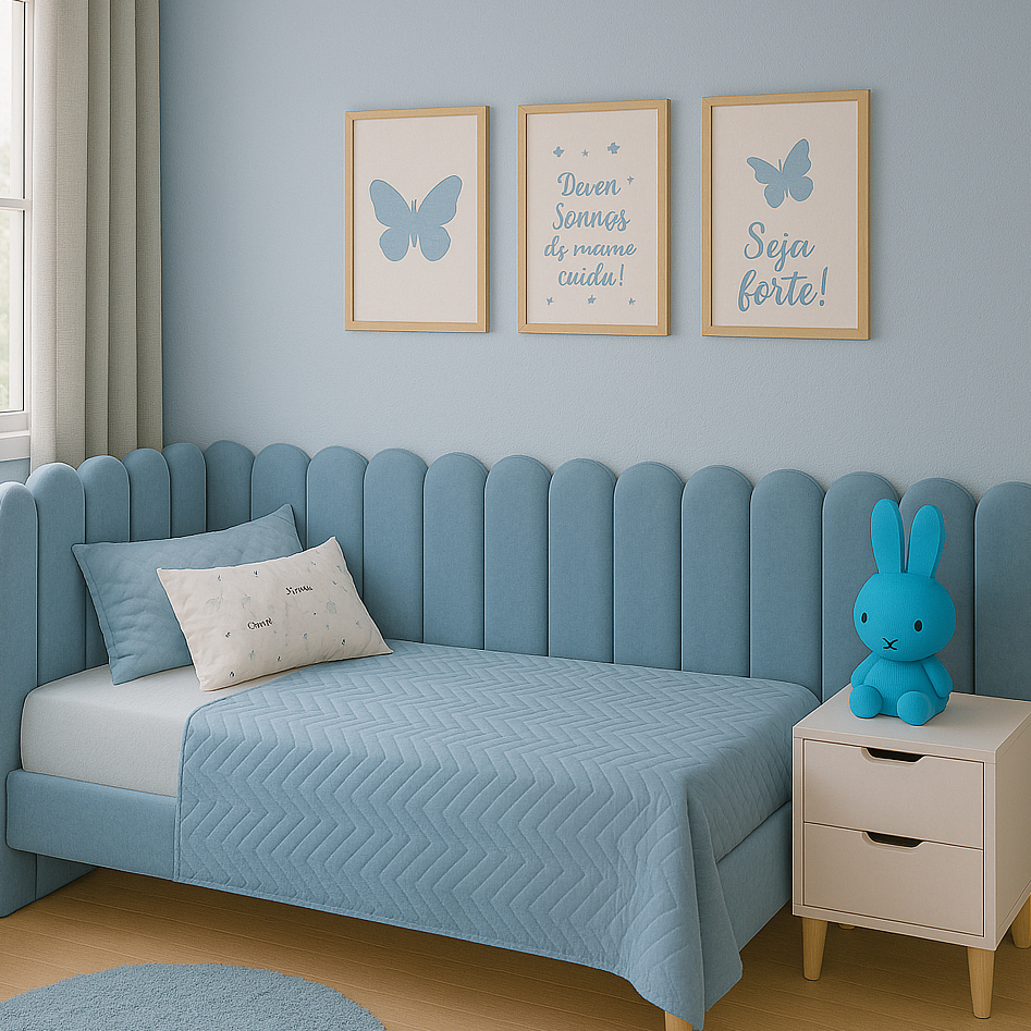 Kit Cabeceira Estofada Adesiva NUVEM 45x20cm Moderna Para Cama em Oferta na Shopee