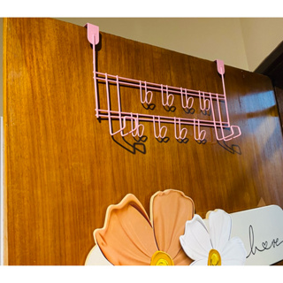 Cabideiro p/ Porta c/ 10 ganchos reforçados de inox emborrachado. em Oferta na Shopee