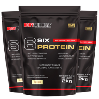 Kit 3x Whey Protein 6 Six Protein 2Kg- Bodybuilders em Oferta na Shopee