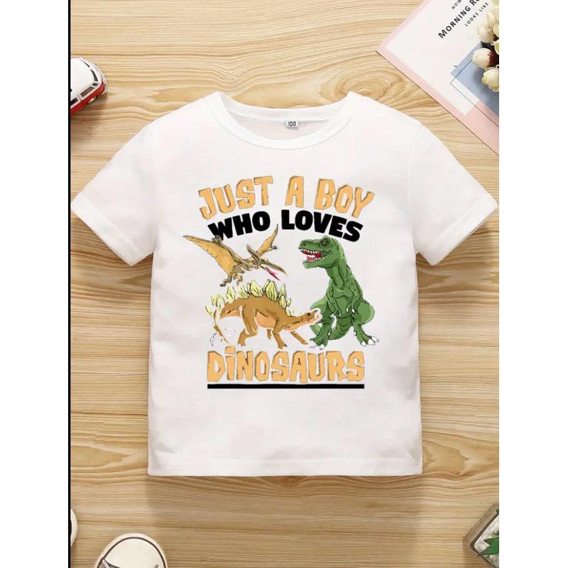 Camiseta infantil Meninos  Dinossauros Envio Imediato