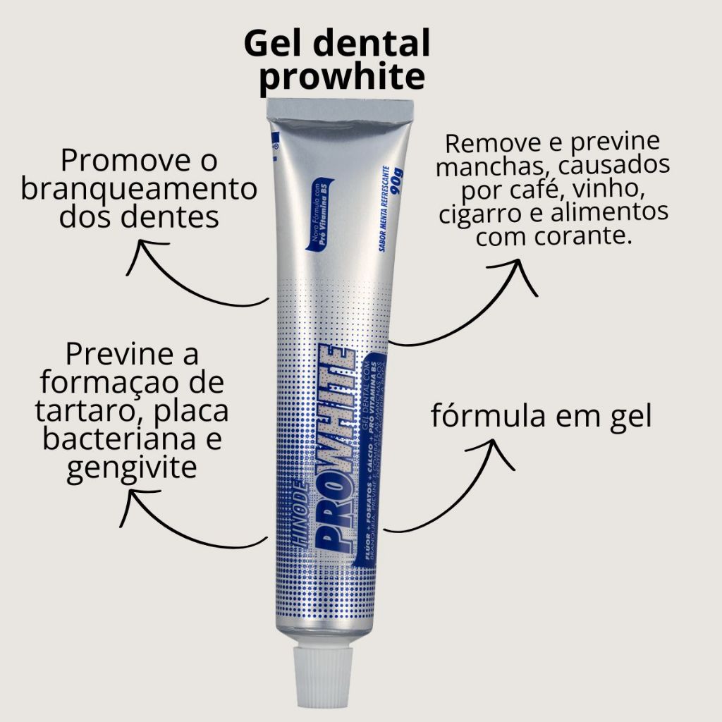 Gel Dental Creme Dental Pro White Hinode 90g (Original)
