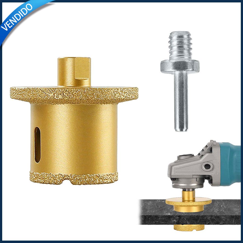 Bit de perfuração da bacia, tubulação de água, dispositivo de perfuração da pia, moedor de ângulo M10, diâmetro 40-60