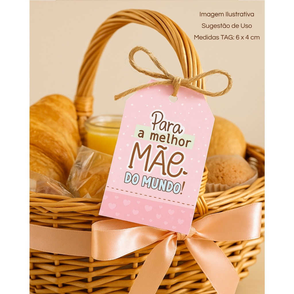 Kit 48 Tags Dia das Mães / Modelos Variados | Pronta Entrega | Para Presentes / Impressão papel fotografico