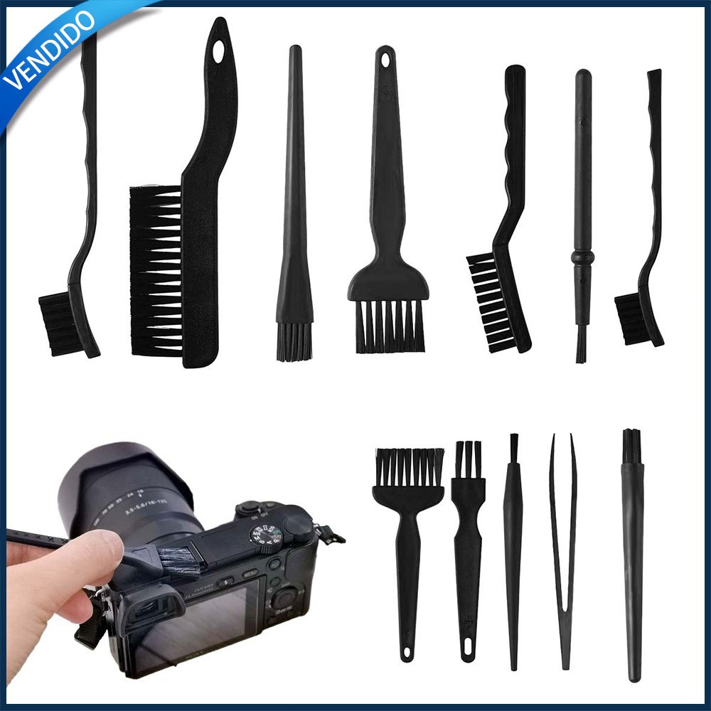 12x Escova para teclado, escova de limpeza, escova antiestática para computadores, laptops,aparelhos eletrônicos,câmeras