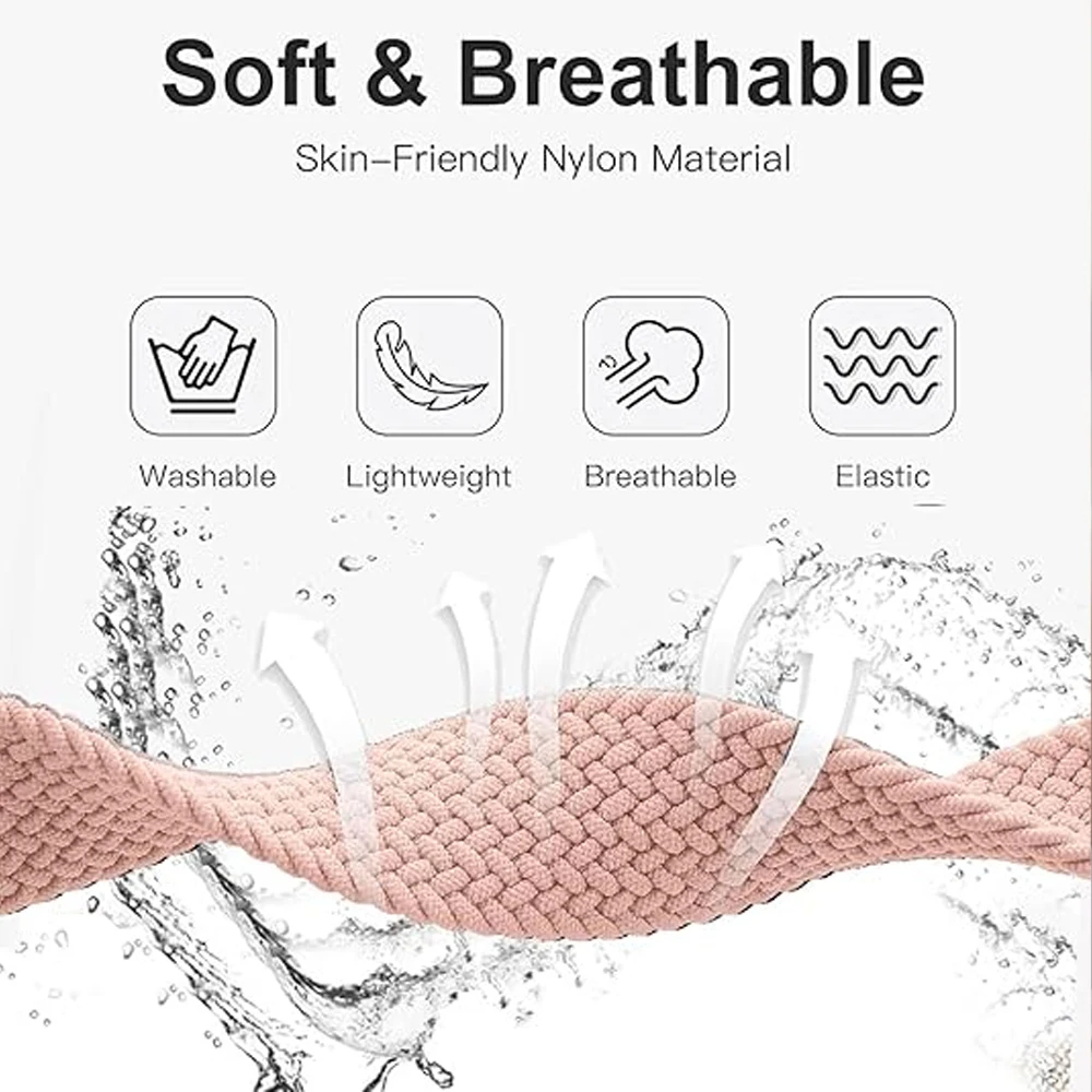 Pulseira para Samsung Galaxy Fit 3 de Nylon de Trançada SM-R390