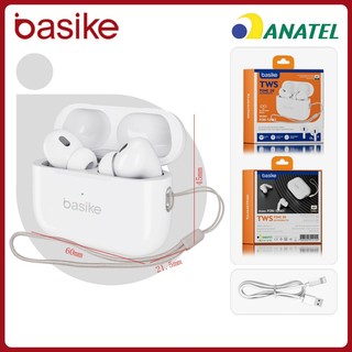Basike Fone De Ouvido Sem Fio Bluetooth 5.4 TWS In-ear Portátil Com Microfone 12061 em Oferta na Shopee