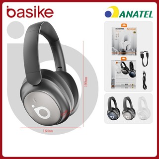 Basike fone de ouvido sem fio，fone Bluetooth ANC Com microfone，headphone Para iPhone/Samsung FON144 em Oferta na Shopee