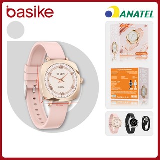 Basike relogio smartchwatch Bluetooth，relógio smartwatch feminino inteligente IP68 a prova d água W91 em Oferta na Shopee