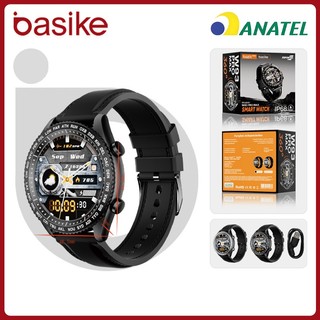 Basike relogio smartchwatch Bluetooth，relógio smartwatch masculino inteligente IP68 a prova d água W93 em Oferta na Shopee