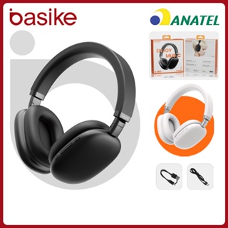 Basike Fone De Ouvido Bluetooth Estéreo Sem Fio 5.0 Hifi Dobrável Esporte Headset FON003 em Oferta na Shopee