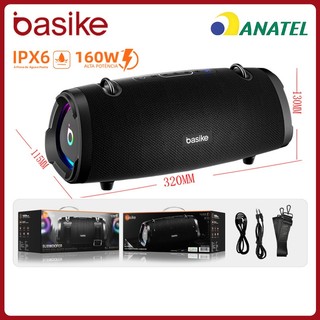 Basike caixa de som bluetooth portátil，boombox bluetooth 160W TWS，Alto-falante Bluetooth Subwoofer，rad133 em Oferta na Shopee