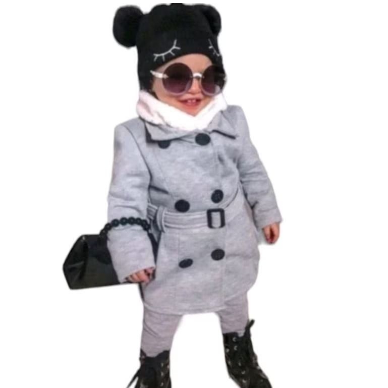 Casaco Sobretudo infantil Menina 6Bt