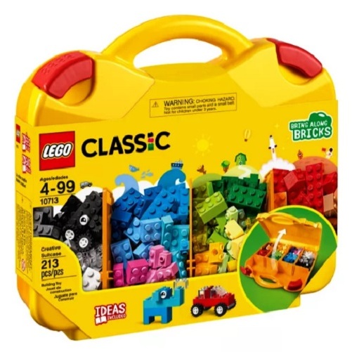 Maleta Classica da LEGO - 213 peças - desenvolvimento da criatividade e raciocínio - pronta entrega
