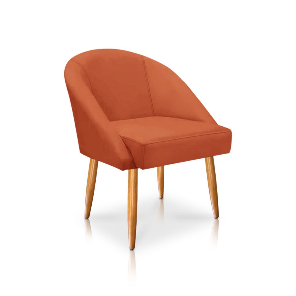 KIT 2 Cadeira Lua Veludo Decorativa Luxo — imagem 2 de 2