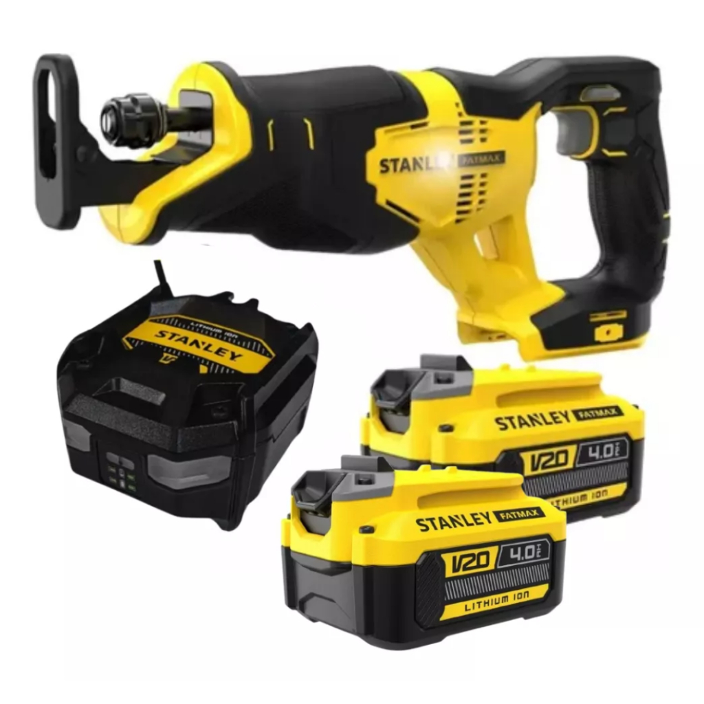 Serra Sabre 2 Baterias 20v 4ah Scr300 Stanley Carregador Bivolt em Oferta na Shopee