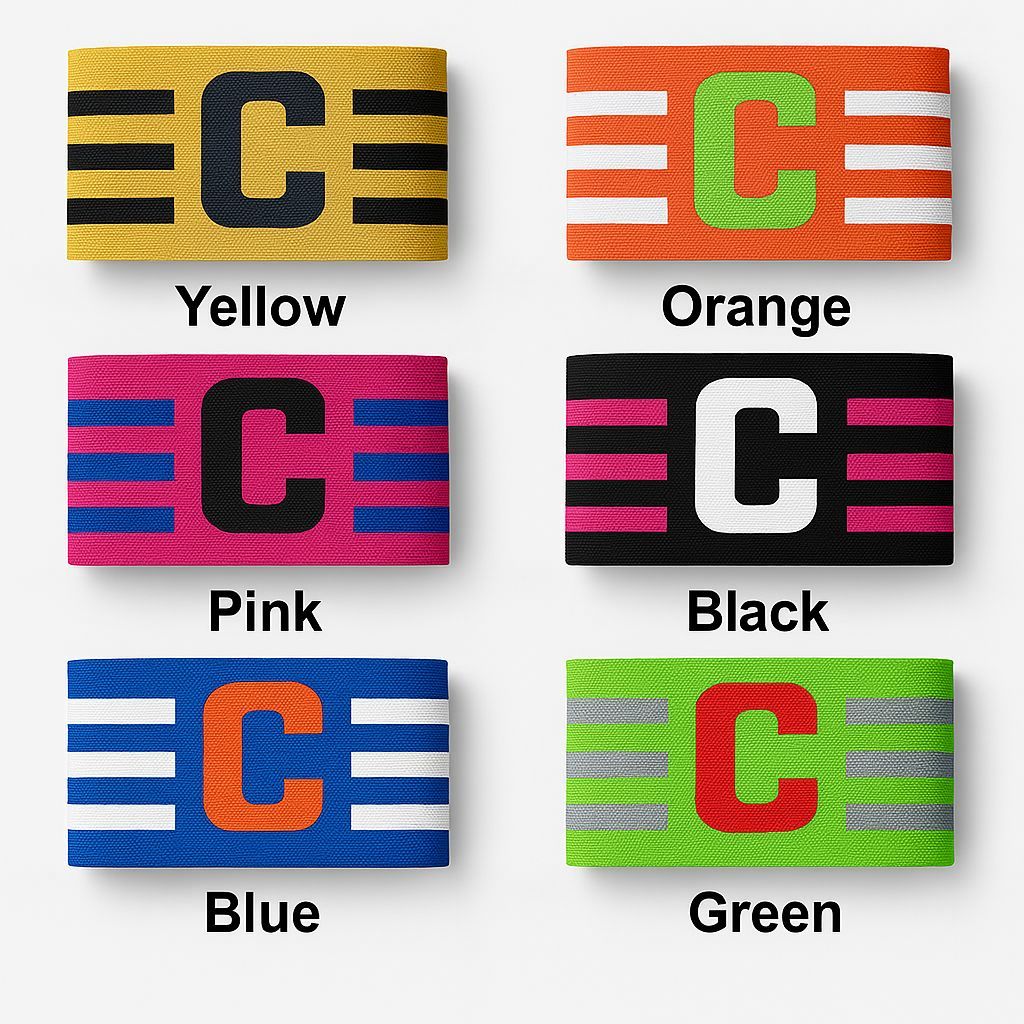 Faixa Braçadeira de Capitão Time de Futebol Esporte Varias cores