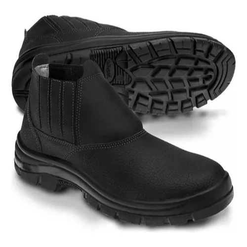Botina Bota De Segurança Marluvas Vulcaflex - Pvc - CA 43377 Bico PVC Unissex Resistente Confortavel