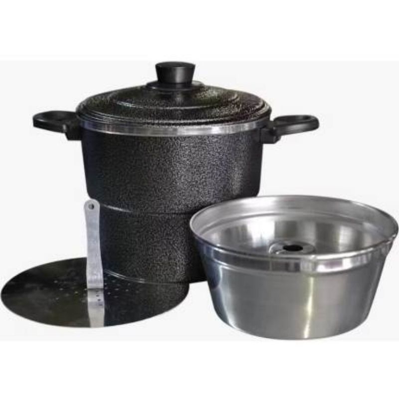 Cuscuzeira 3 em 1 grande N 20  panela cuscuzeira forma pudim em Oferta na Shopee