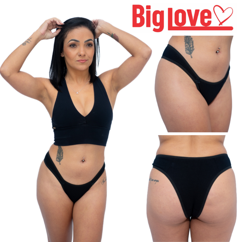 Kit com 10 Calcinhas de Algodão Tanga Asa Delta Veste 36 até 46 Conforto para dia a dia Direto da Fábrica Ref:021