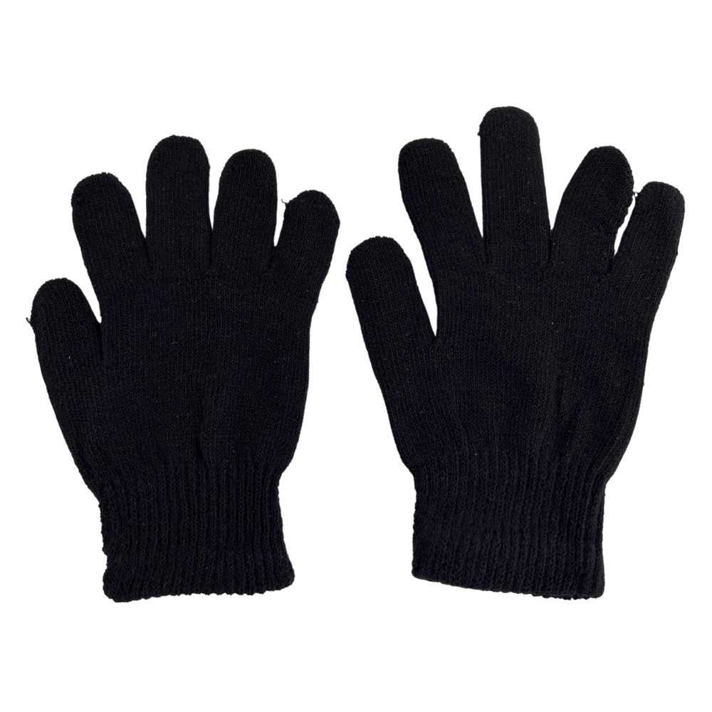 Luvas de Lã Protege do Frio Preta Adulto Básica Frio Inverno Moda Elegante Acessório Luva Leve Confortável