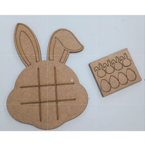 kit com 14 unidades de  jogo da velha cabeça de coelho em Oferta na Shopee