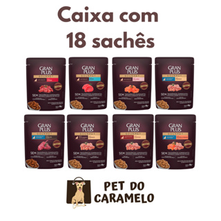 Sachê Gran Plus Gato Todos os Sabores 85g - 18 Unidades em Oferta na Shopee