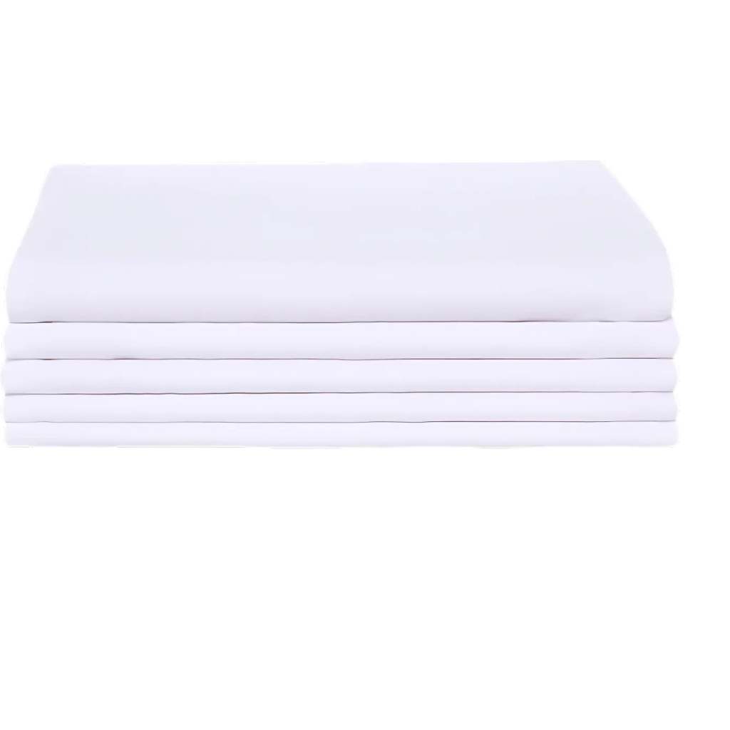 2 Lençol Cama Solteiro Sem Elástico MicroPercal Branco Superior Peletizado Hotel Pousada