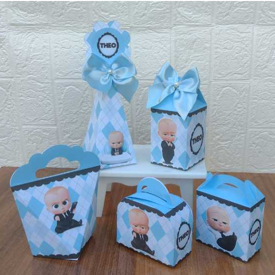 PEGUE E MONTE - Kit Festa Personalizados  Poderoso Chefinho Lembrancinhas Caixinhas para Aniversário