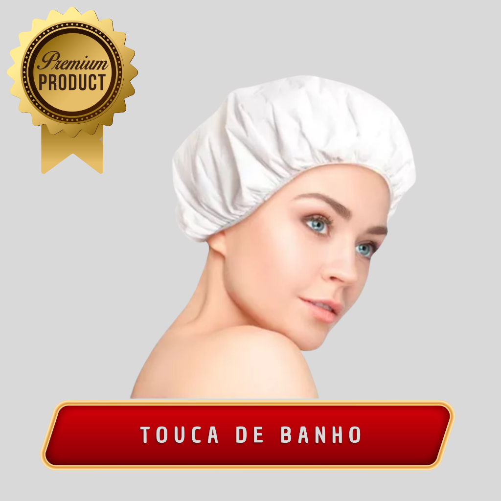 Kit Toucas Para Banho Cores De Polietileno Toca Cabelo Seco Cor Salão Beleza Tintura Cozinha Box