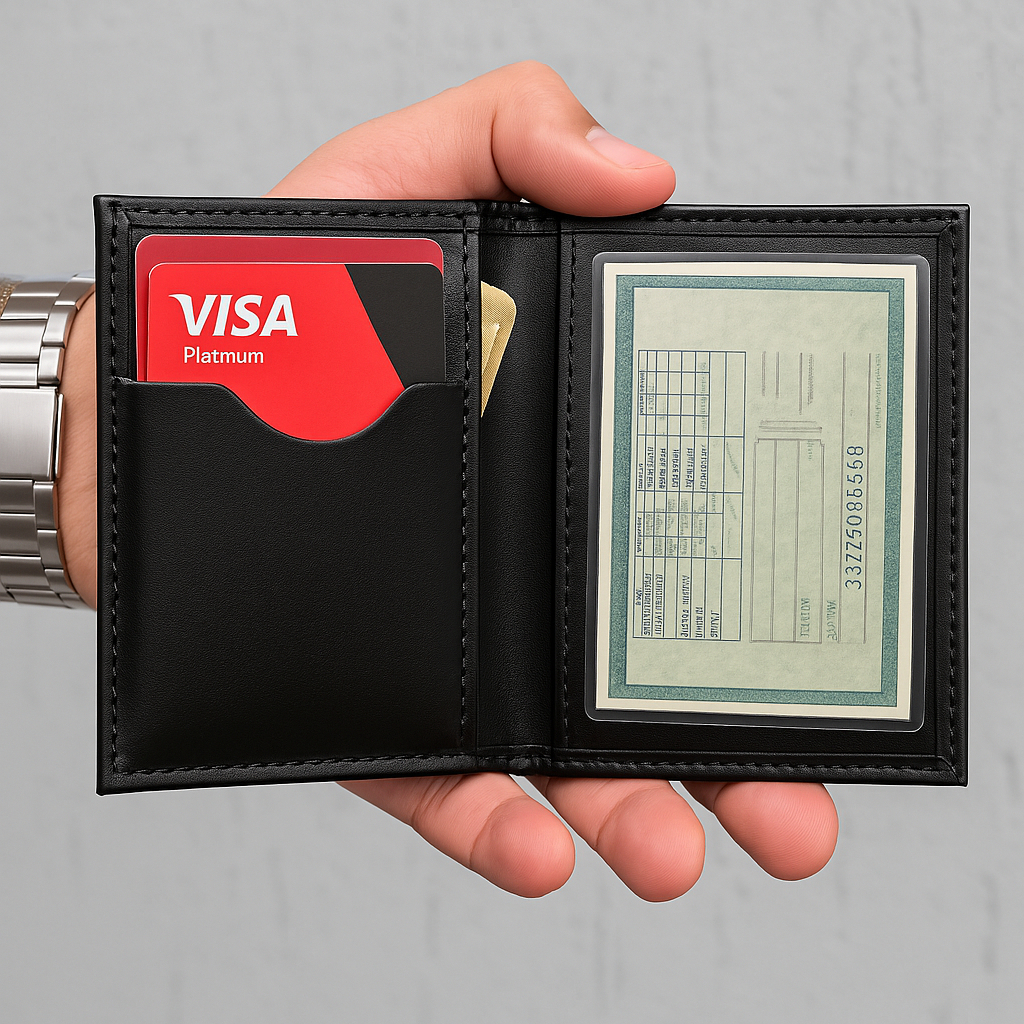 Carteira Masculina Pequena Slim Porta Cartão Couro Macio