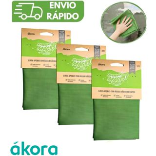 KIT 1 2 3 4 Limpa Vidro Pano Mágico Ákora Poliéster e Poliamida Microfibra Limpeza Original em Oferta na Shopee