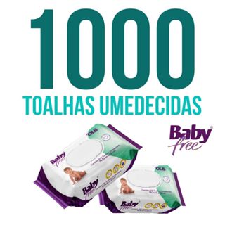 Caixa com 10 Lenços/Toalhas Umedecidas Baby Free c/ 100 Unidades Cada – Tampa FlipTop em Oferta na Shopee