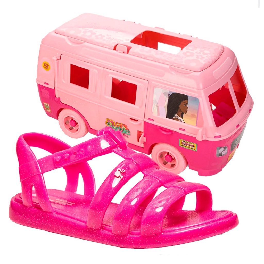 Sandalia Menina Barbie Onibus Road Trip Grendene 23071 - Baby & Kids Fashion