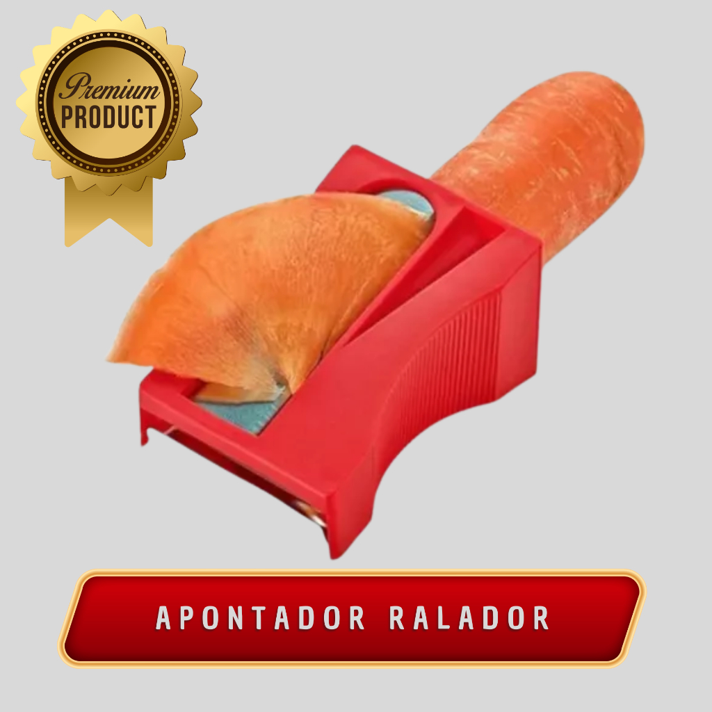 Apontador Ralador De Cenoura Descascador Legumes Cozinha Premium