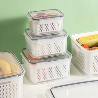 Kit 3 potes Organizadores Geladeira Organizador Alimentos Vegetais Cozinha