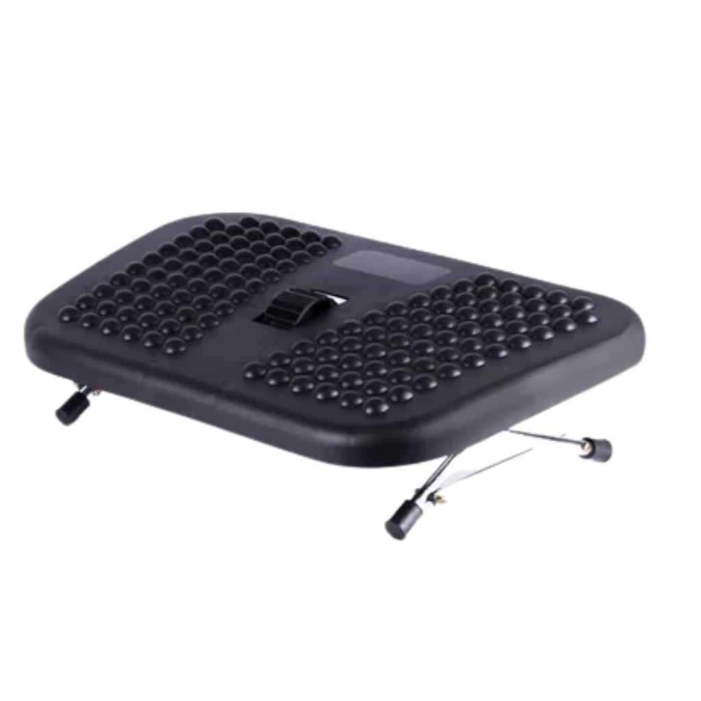 Apoio Pés Ergonômico Roldana Central 1.5.2.1 Preto Resolve